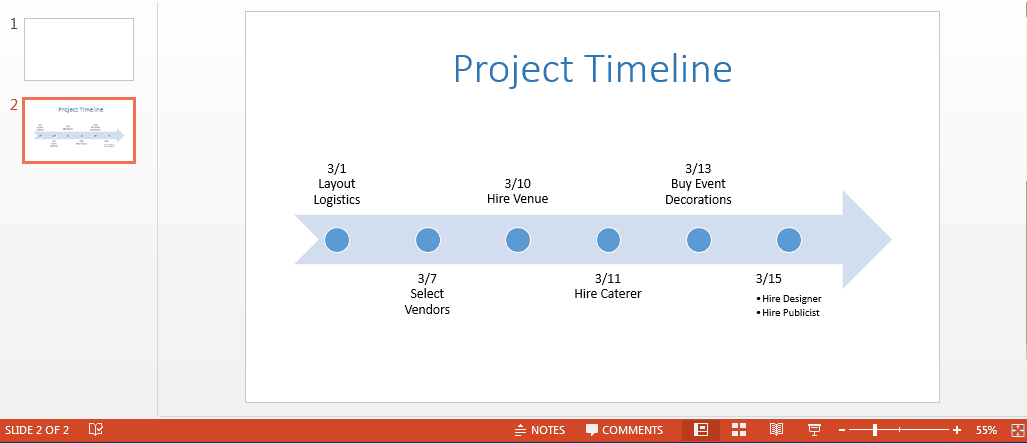 timeline template powerpoint for mac